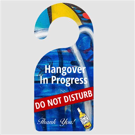 Hangover In Progress Door Hanger