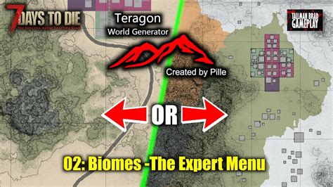 Teragon 02 Biomes - The Expert Menu | 7DTD Mapmaking - YouTube