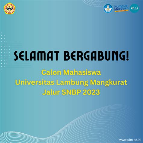 Ptn Tanggal Penting Bagi Calon Mahasiswa Ulm Jalur Snbp Tahun