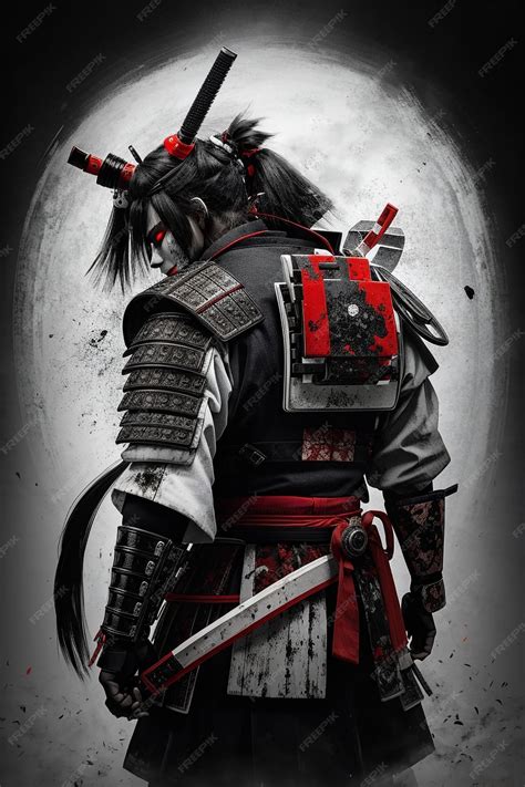 Premium Photo Japanese Samurai Warrior Character Design Medieval