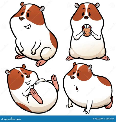 Hamster stock vector. Illustration of rodent, cartoon - 73933369