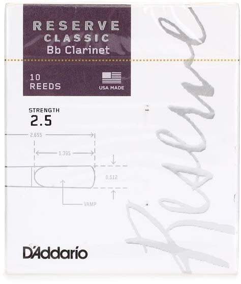 D Addario Dct Reserve Classic Bb Clarinet Reed Reverb