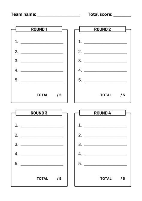 Trivia Answer Sheets Trivia Quizzes Trivia Night Printable Trivia