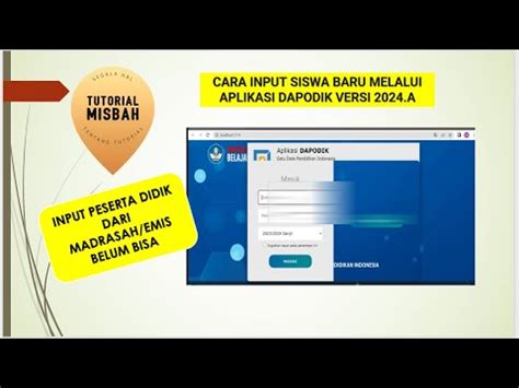 Cara Input Peserta Didik Baru Melalui Aplikasi Dapodik A Youtube