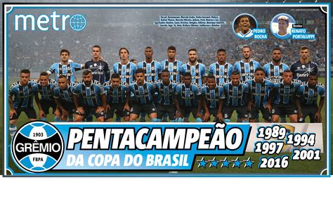 Baixe O P Ster Do Gr Mio Pentacampe O Da Copa Do Brasil