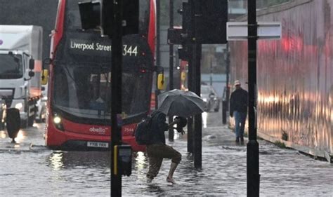 London Floods Mayhem Urgent Raw Sewage Warning Issued As Eight Tube