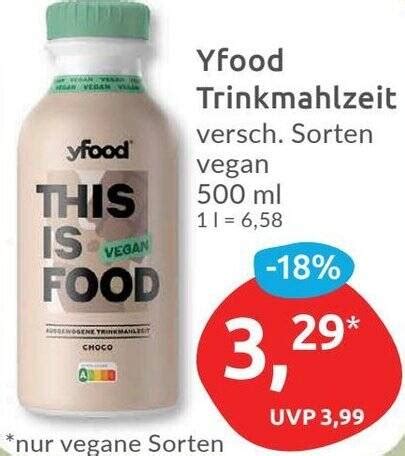 Yfood Trinkmahlzeit Ml Angebot Bei Budni