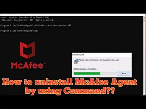 How To Uninstall Mcafee Antivirus By Using Command Youtube