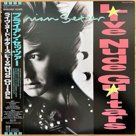 Yahoo オークション LP ROCK BRIAN SETZER LIVE NUDE GUITARS EMI RP