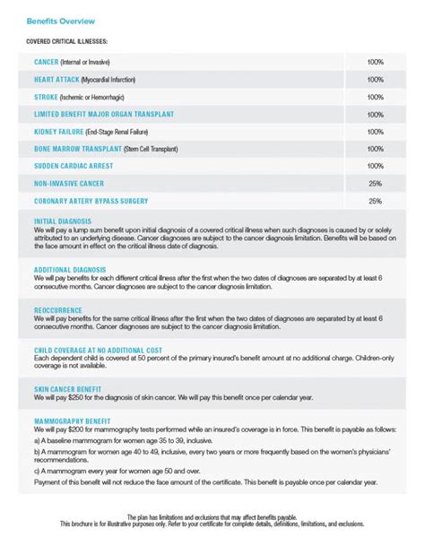 Aflac Critical Illness Brochure Cwa