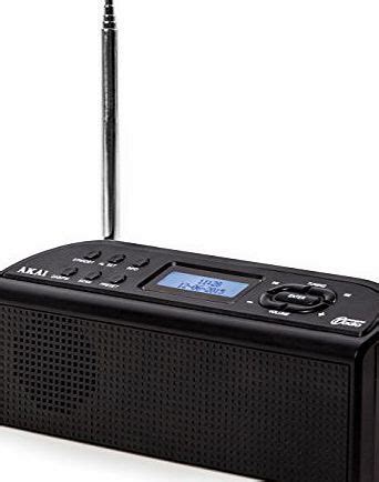 Akai A Dab Digital Radio Battery Operated Black Ultra Compact