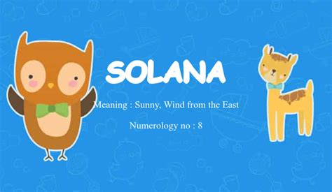 Solana Name Meaning