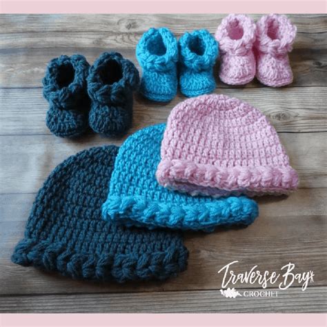 Crochet Braided Baby Set - Traversebaycrochet.com