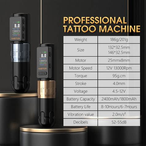 Ambition Soldier Max Wireless Tattoo Machine Pen – Ambition Tattoo