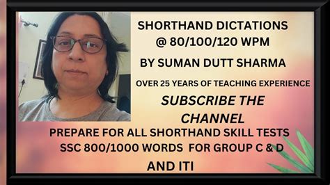 Wpm Ssc Group D English Shorthand Dictation Passage Of Words By