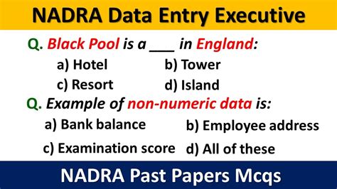 Nadra Data Entry Executive Preparation Nadra Data Entry Executive