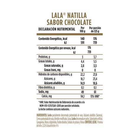 Lala Natilla Chocolate Lala Grupo Lala