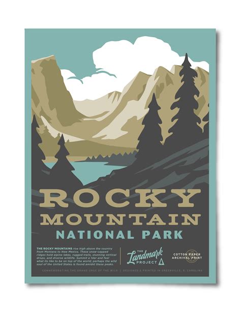 Rocky Mountain National Park Poster Landmark Wholesale