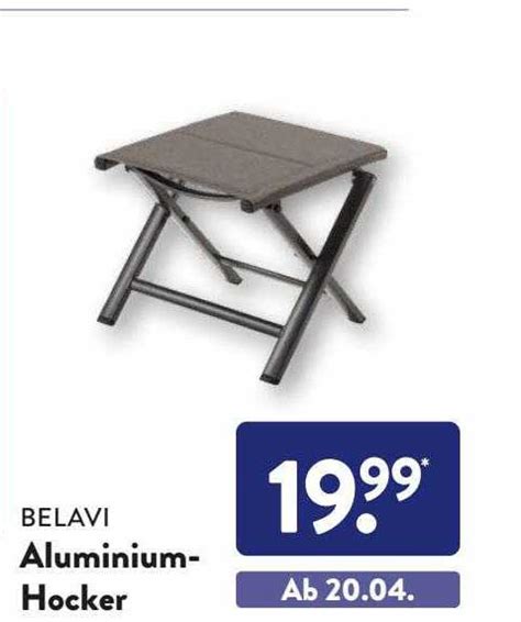 Belavi Aluminium hocker Angebot bei ALDI SÜD 1Prospekte de