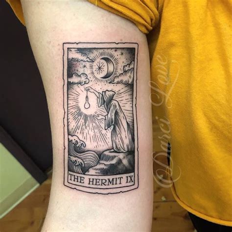 The Hermit Tattoo A Phase Of Introspection Where You Are Drawing Your