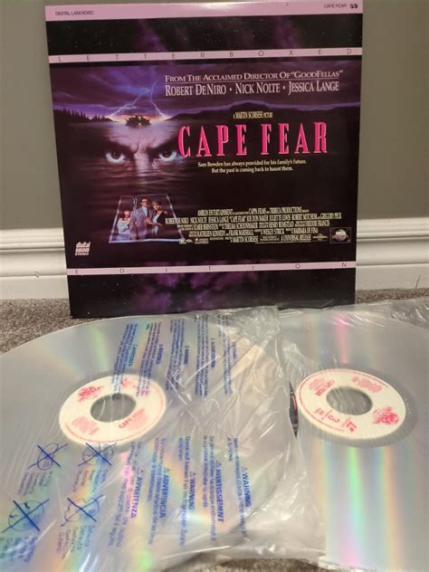 Cape Fear Ld Laserdisc Robert De Niro Nick Nolte Jessica Lange