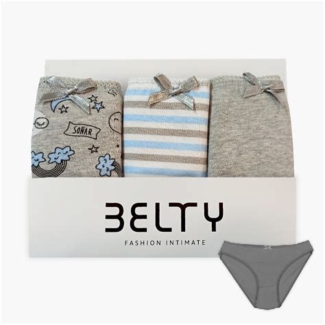Braga mujer algodón bikini pack x 3 Belty