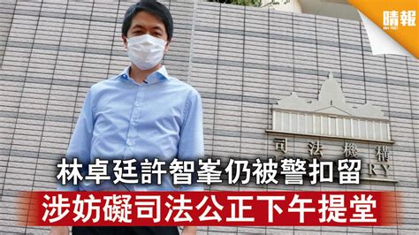 【反修例風波】林卓廷許智峯仍被警扣留 涉妨礙司法公正下午提堂 晴報 時事 要聞 D200827