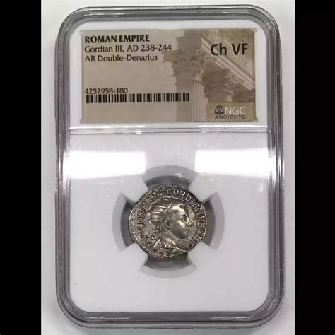 AD 238 244 Roman Imperial Ancient Coin NGC Ch VF Roman Empire Gordian