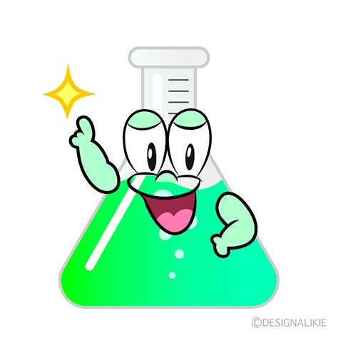 Matraz Erlenmeyer Posando Im Genes Gratis De Personajes De Dibujos