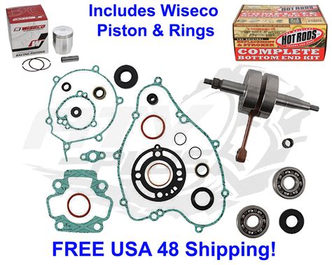 Kx65 2006 2021 Kawasaki Crankshaft Gaskets Bottom End Rebuild Kit