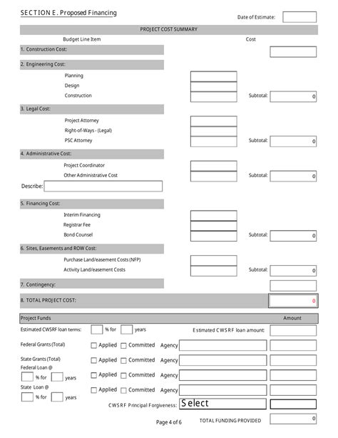 West Virginia Project Priority List Application Clean Water