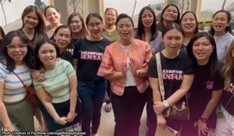 WATCH Leni Robredo Marks Women S Day With Female Angat Buhay Volunteers