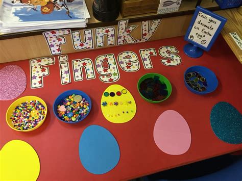 Can You Decorate The Eggs Funky Fingers Finger Gym Fine Motor