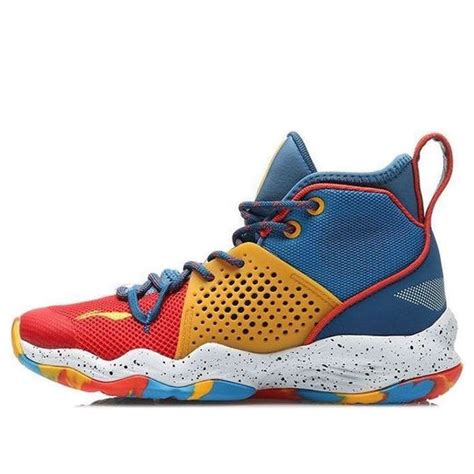 Gs Li Ning Sonic 8 High Top Blue Red Yellow Ykbr012 3 Kicks Crew