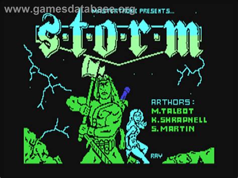 Storm Commodore 64 Artwork Title Screen