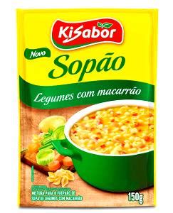 Calorias em 3 colheres de sopa 24 g Sopão de Legumes e Fatos