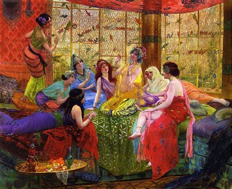 Amazon Georges Antoine Rochegrosse Harem Girls In An Aviary