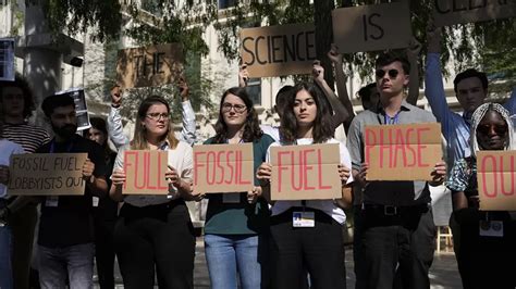 Protest Against Fossil Fuels At Cop28 Climate Summit In Dubai