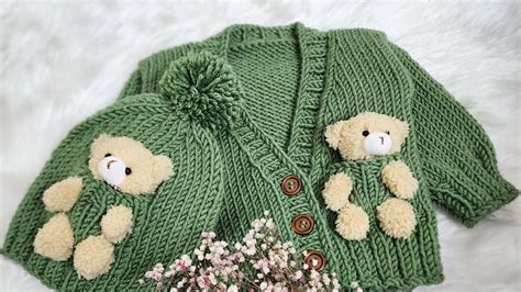 Ayıcıklı Crop Hırka Yapımı Teddy Bear Cardigan YouTube