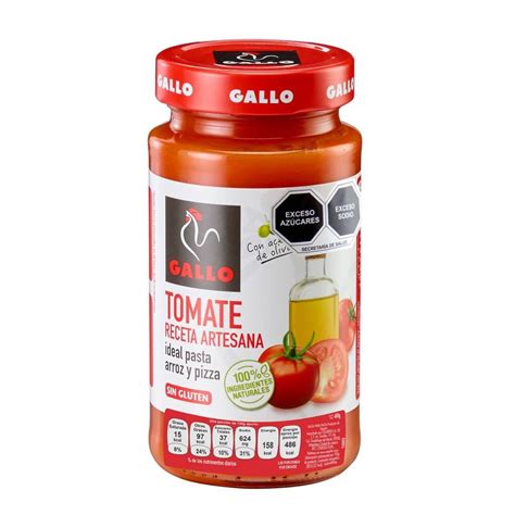 Salsa Para Pasta Gallo Tomate Receta Artesana 400 G Walmart