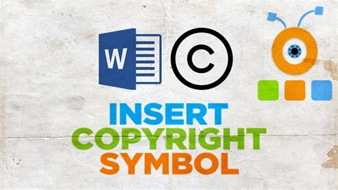 How To Insert A Copyright Symbol In Word Youtube