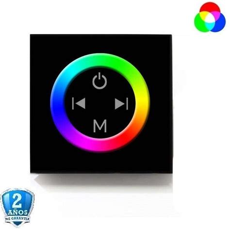 Interrupteur Contr Leur Tactile Mural Noir Rgb Leroy Merlin