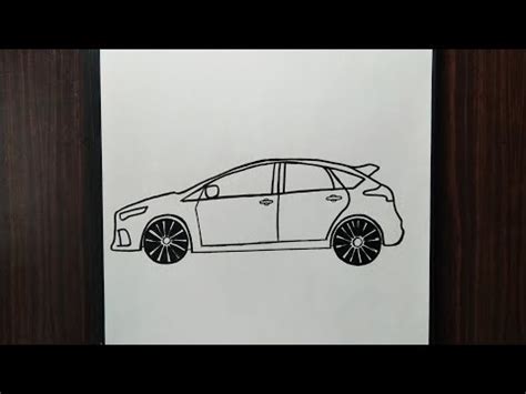 Çok Kolay Araba Çizimi Ford Focus RS Çizimi How to Draw Ford Focus RS