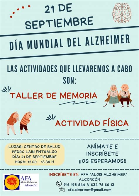 Actividades Día Mundial Del Alzheimer 2022 Afa Alcorcón