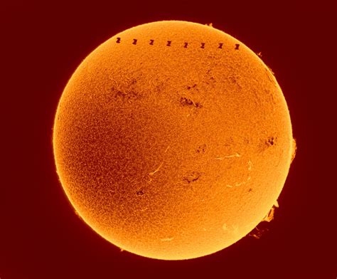 Sun Transit Of ISS 2022 08 21 AstroFotoBlog