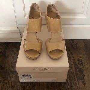 Jimmy Choo Shoes Jimmy Choo Lagoon Sandal Nude Patent Poshmark