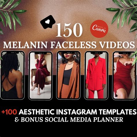 150 Black Women Melanin Aesthetic Faceless Stock Videos Reels 100