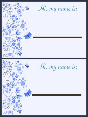 10 Best Free Printable Name Tag Borders Printablee Printable