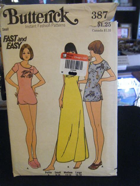Butterick 3879 Misses Nightshirt Bikini Briefs Transfer Pattern Size S 8 10 On EBid United