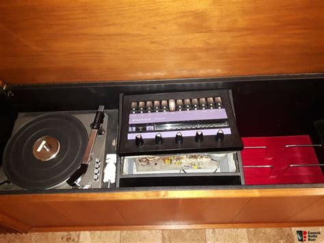 Clairtone T Stereo Console With Miracord Turntable Version Of